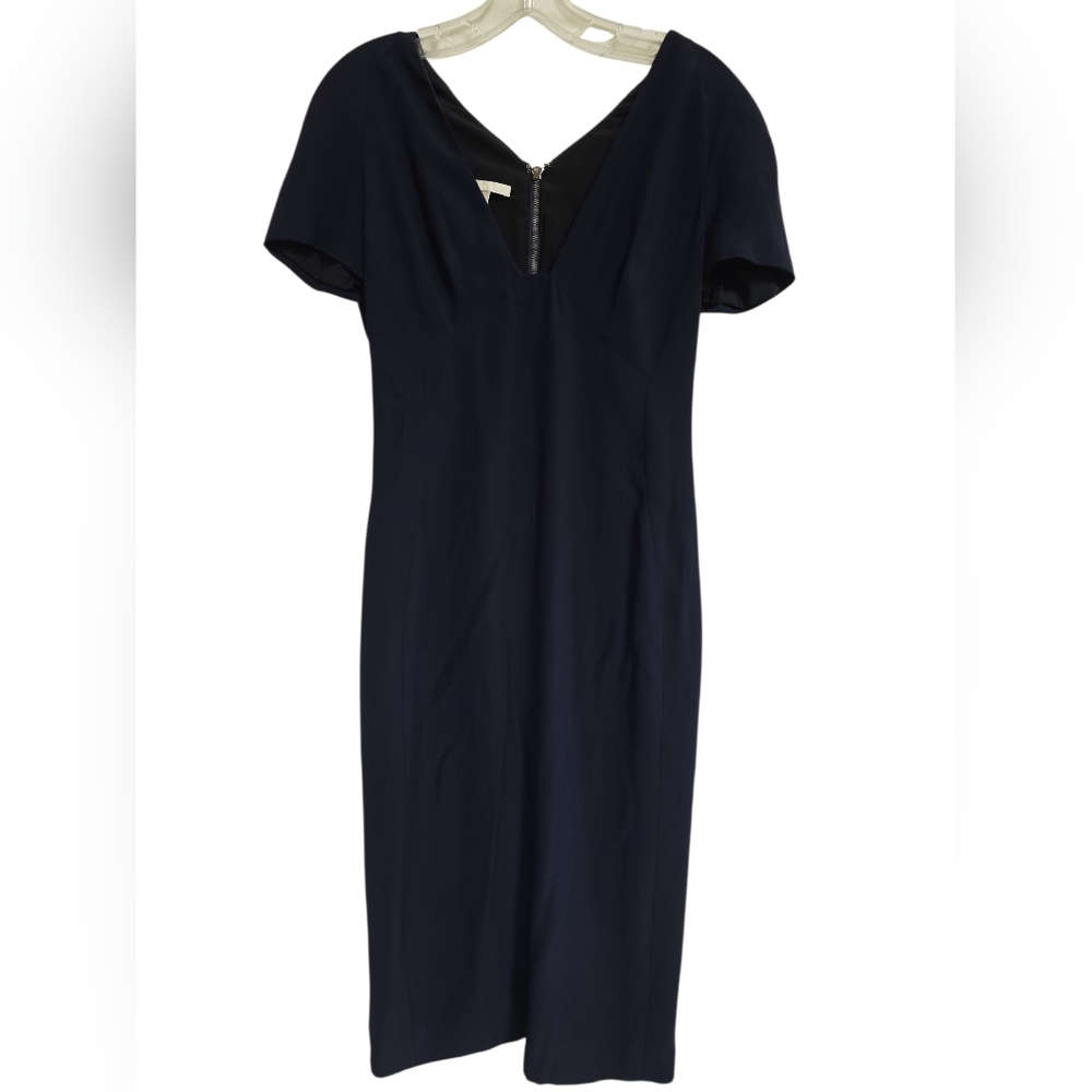 Antonio Berardi V Neck Back Zip made in Italy Midi Dress IT 40 US 6
